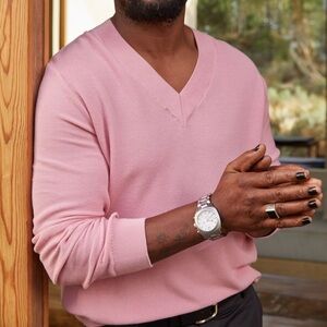 Pima Cotton V-Neck Sweater